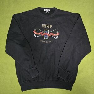 Vintage Black Golf Club Sweater XL